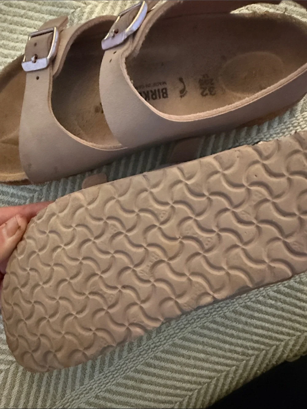 Blush Pink Buckle Sandals